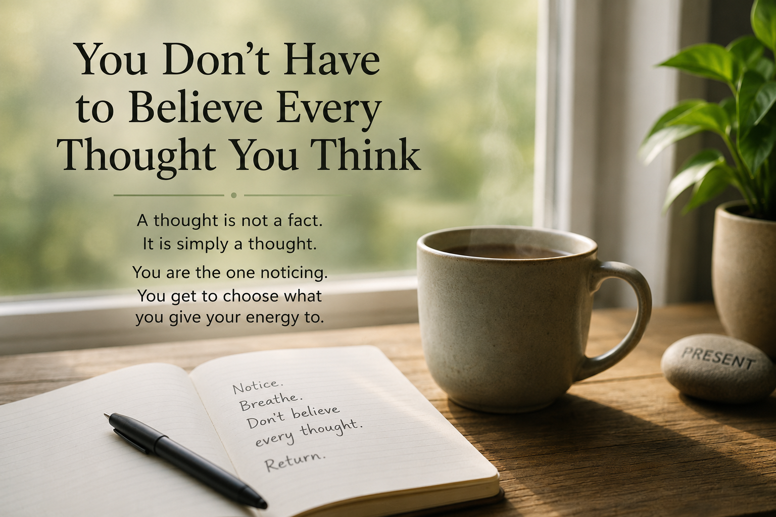 You Don’t Have to Believe Every Thought You Think